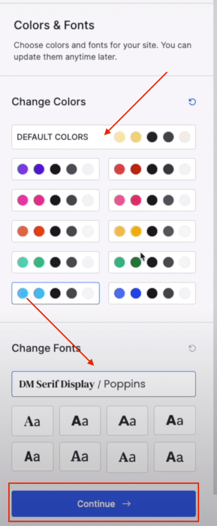 cómo editar el color y fuente de un sitio web